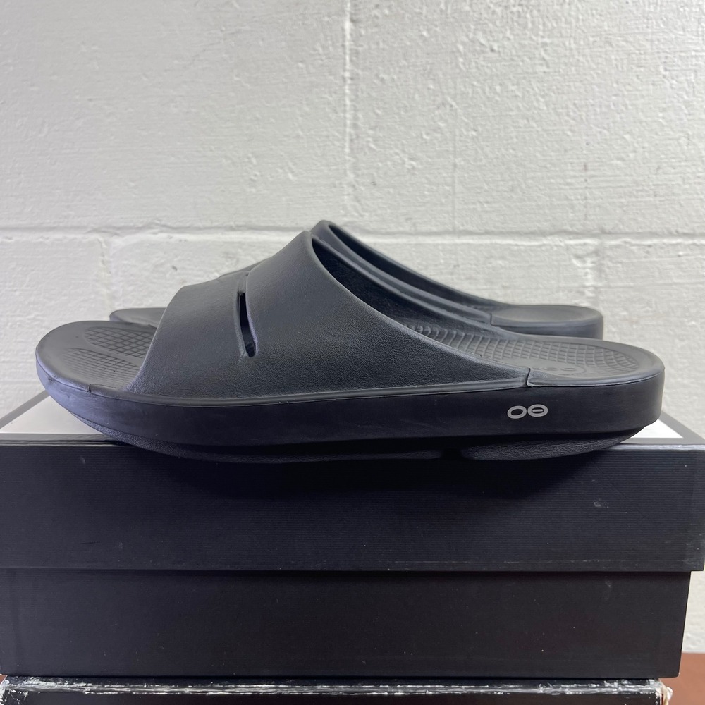 Oofos OOahh Black Sport Recovery Slides Sandals Slip On Men's Size 13 US/46‎ EU - Picture 4 of 9